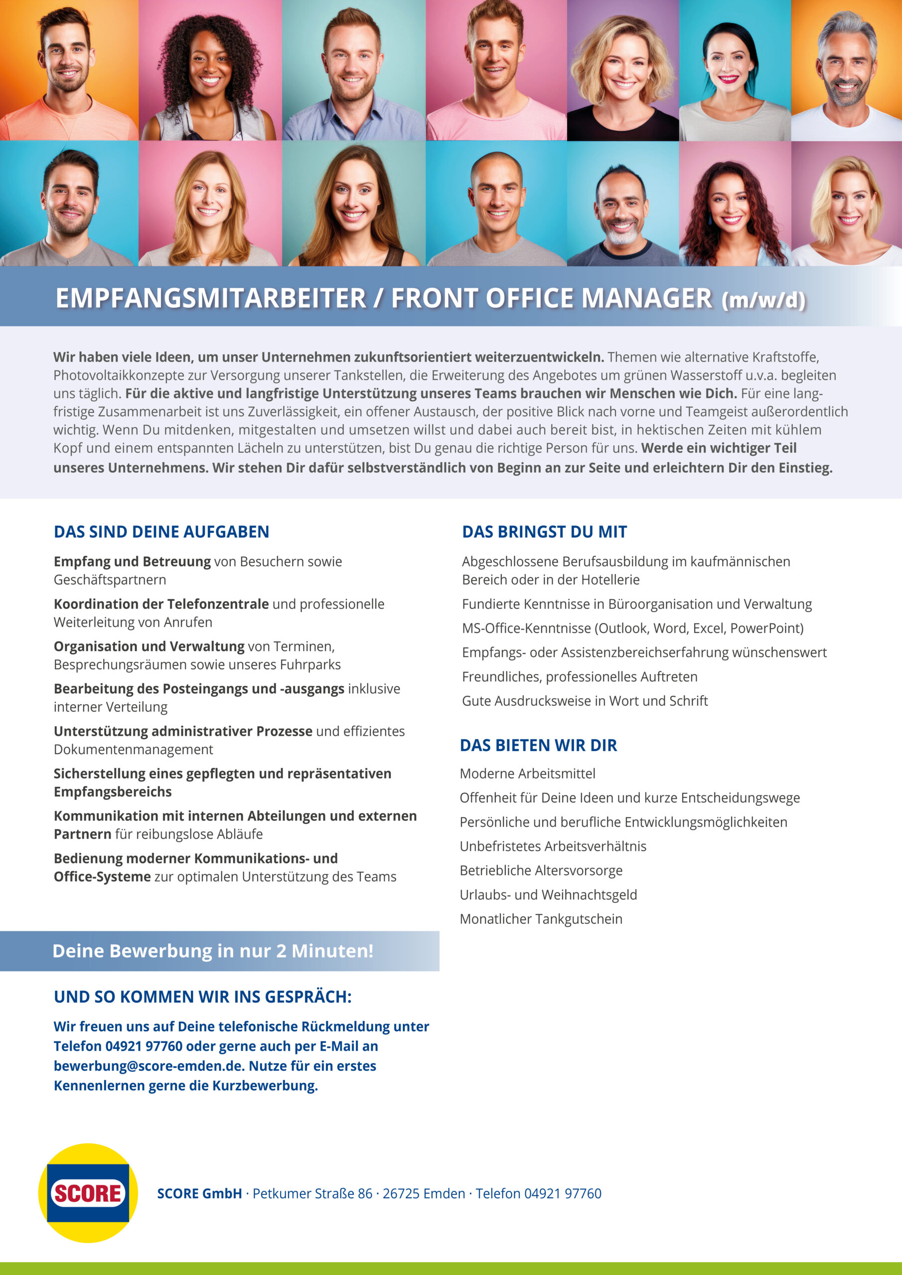 2024 SCORE Assistenz der Geschäftsleitung